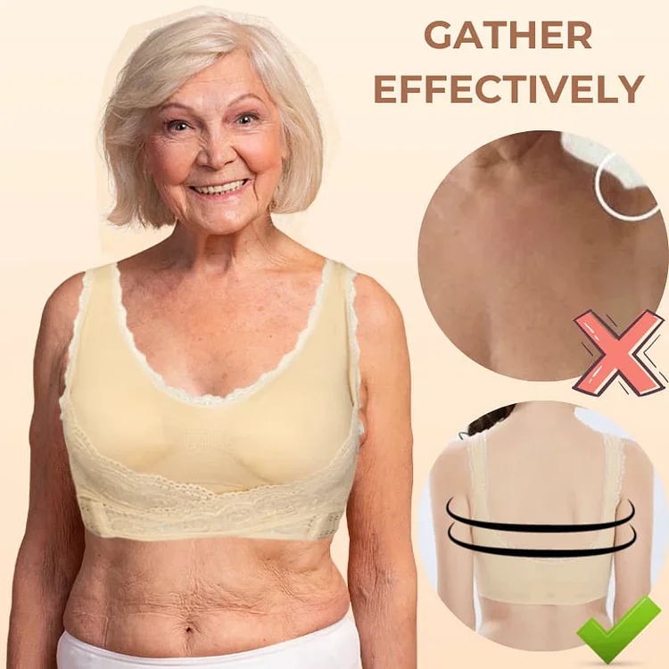 LAST DAY SALE 49% – Comfy Corset Adjustable Bra Front Cross Side Buckle Lace Bras