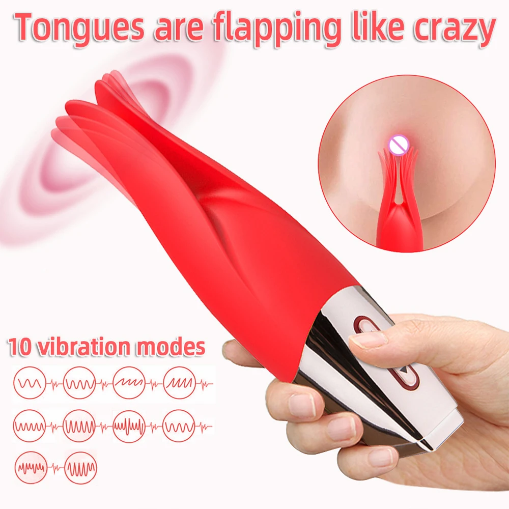 Clit Tickling Pleasure Vibe-Powerful Fluttering Tongue Vibrator