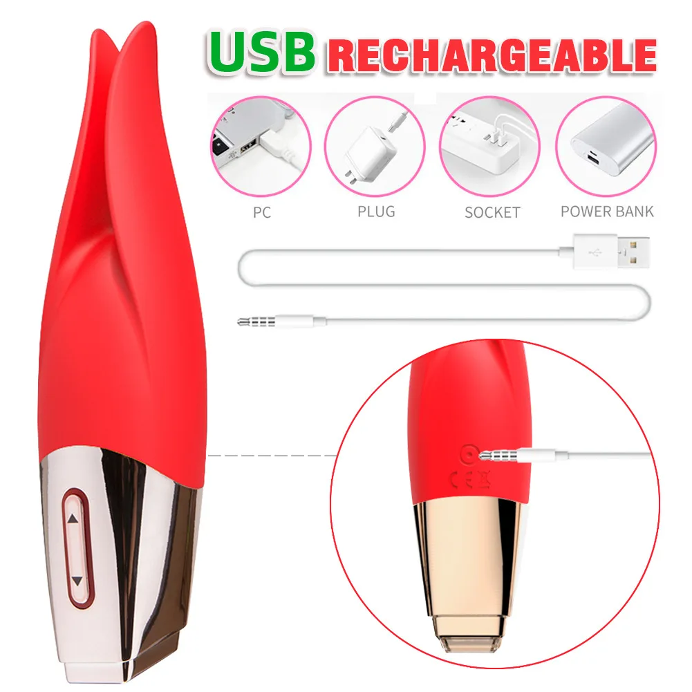 Clit Tickling Pleasure Vibe-Powerful Fluttering Tongue Vibrator