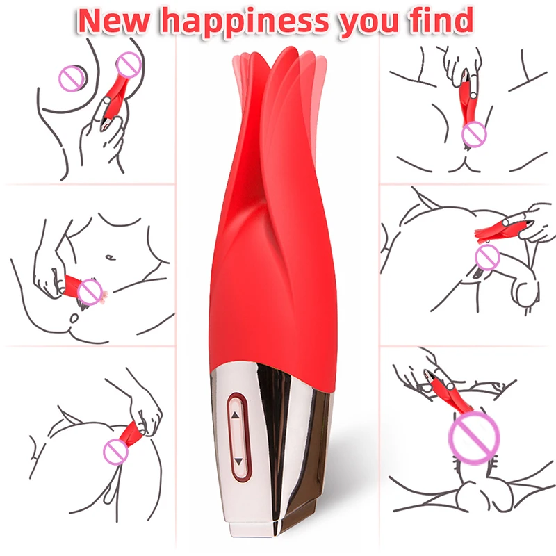 Clit Tickling Pleasure Vibe-Powerful Fluttering Tongue Vibrator