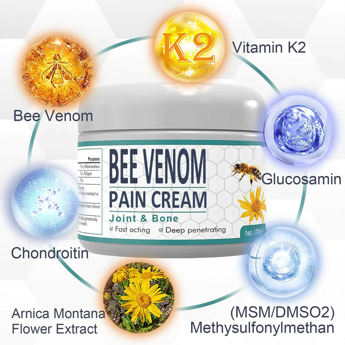 🐝 New Zealand Mānuka Bee Venom Bone & Joint Relief Cream