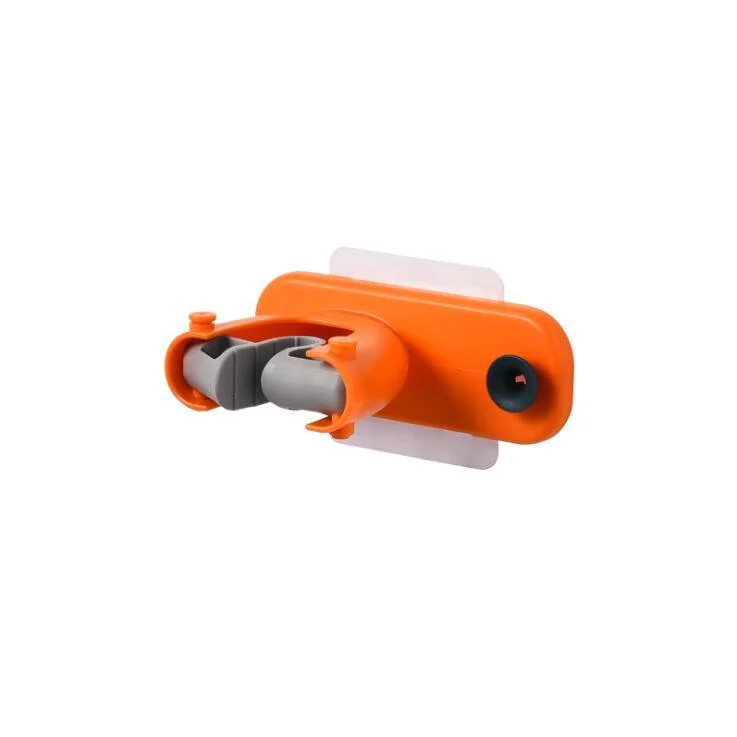 2pcs wall-mounted non-punching automatic grip mop holder