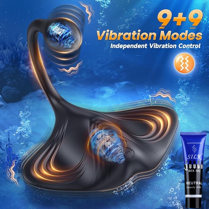 💥Special Launch in 2025 – 2-in-1 Prostate & Anal Massager with 9+9 Dual Vibration Modes🔥