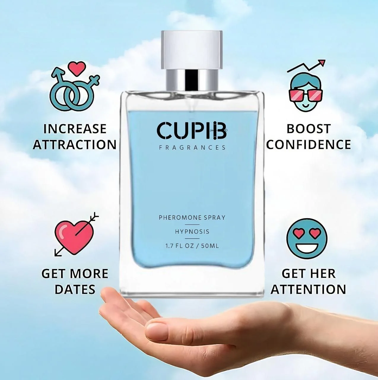 OFFICIAL Cupid® Pheromone Cologne For Men | Imported From USA 🇺🇸 [Pack Of 2]