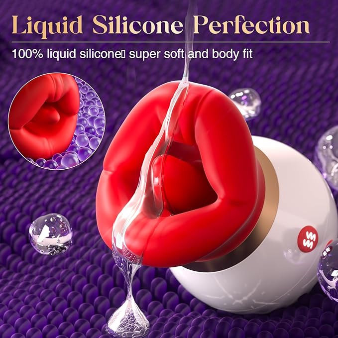 💋flaming red lips- 3IN1 Mouth-Shaped Sucking Vibrator,