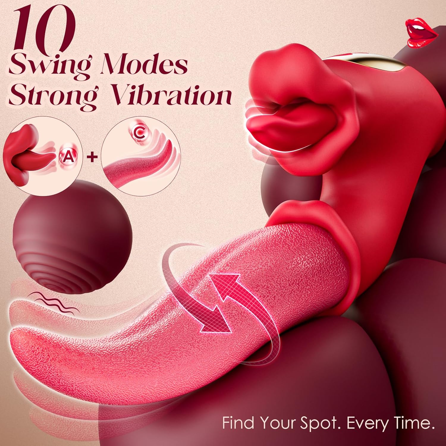 🔥🔥Summer Blowout Only $39.99-💋3 in 1 Powerful Tongue Vibrator 