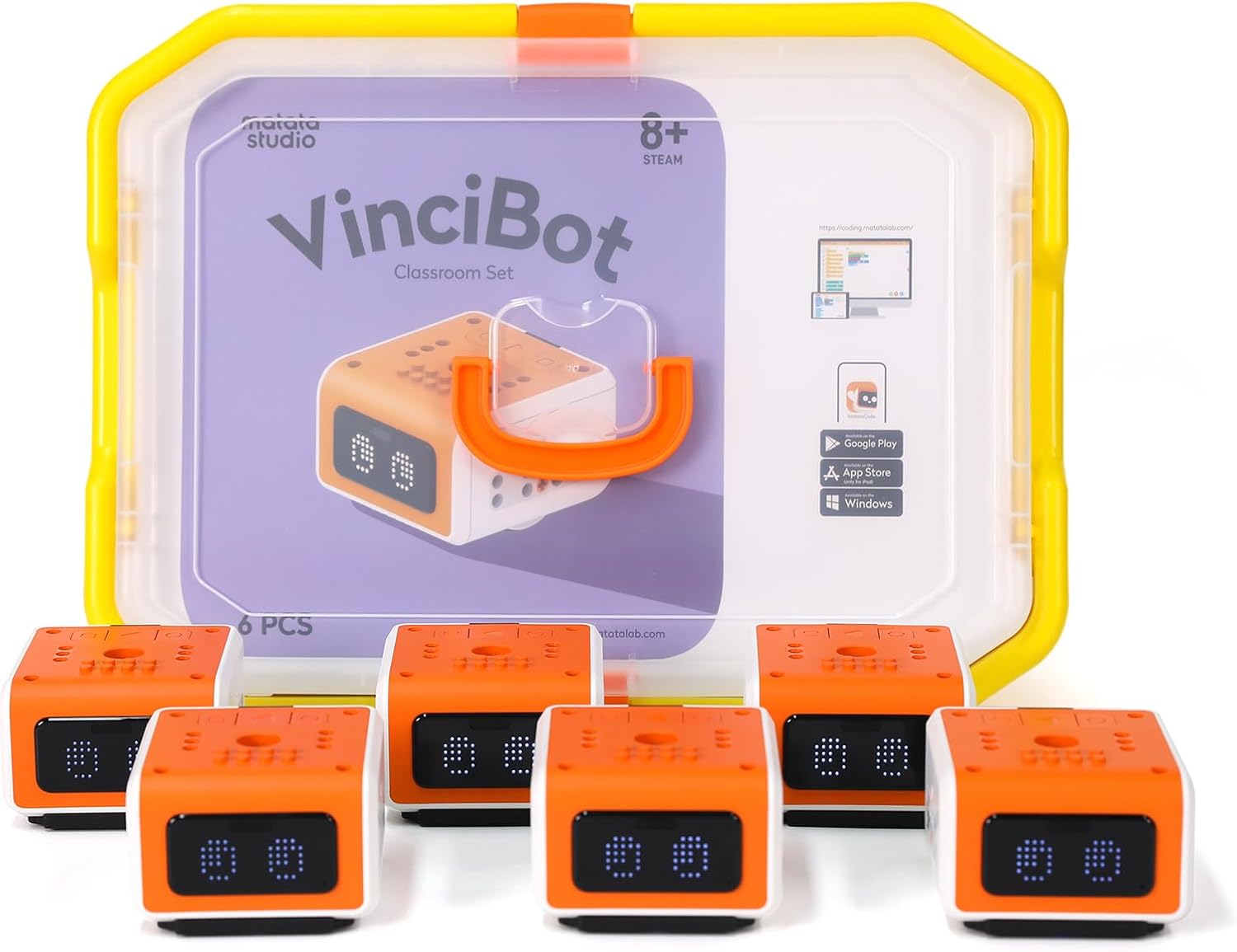 vincibot-classroom-set-para-ninos-de-8-a-12-anos-grados-27-incluye-6-robots-de-codificacion-vincibot-y-materiales-de-aprendizaje-enriquecidos-robot-de-programacion-scratch-Locoriaroom