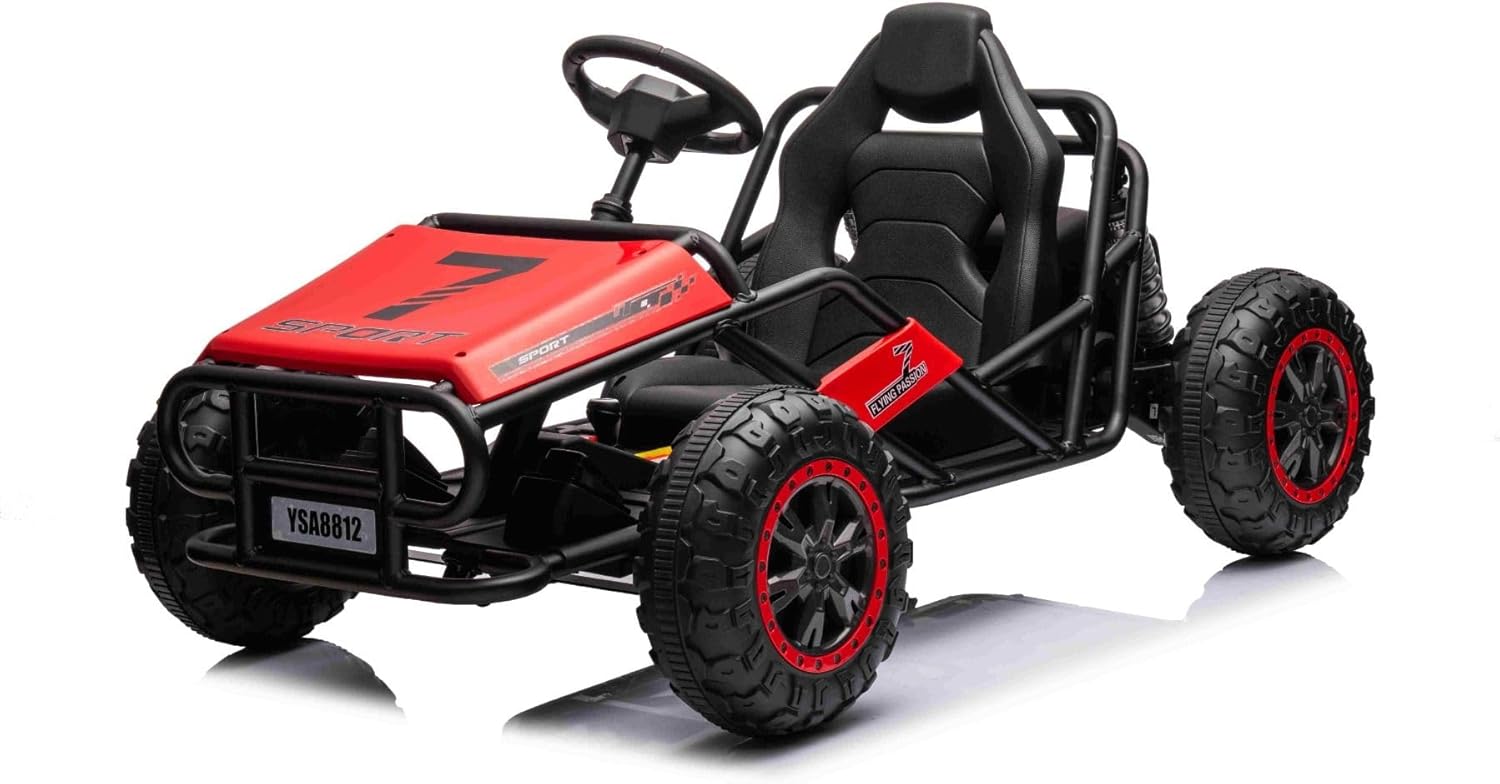 coche-electrico-sportcart-24v-rojo-ruedas-blandas-de-eva-asiento-de-cuero-sintetico-ruedas-smooth-drift-motor-2-x-50-w-bateria-de-24-v-construccion-de-metal-macizo-Locoriaroom