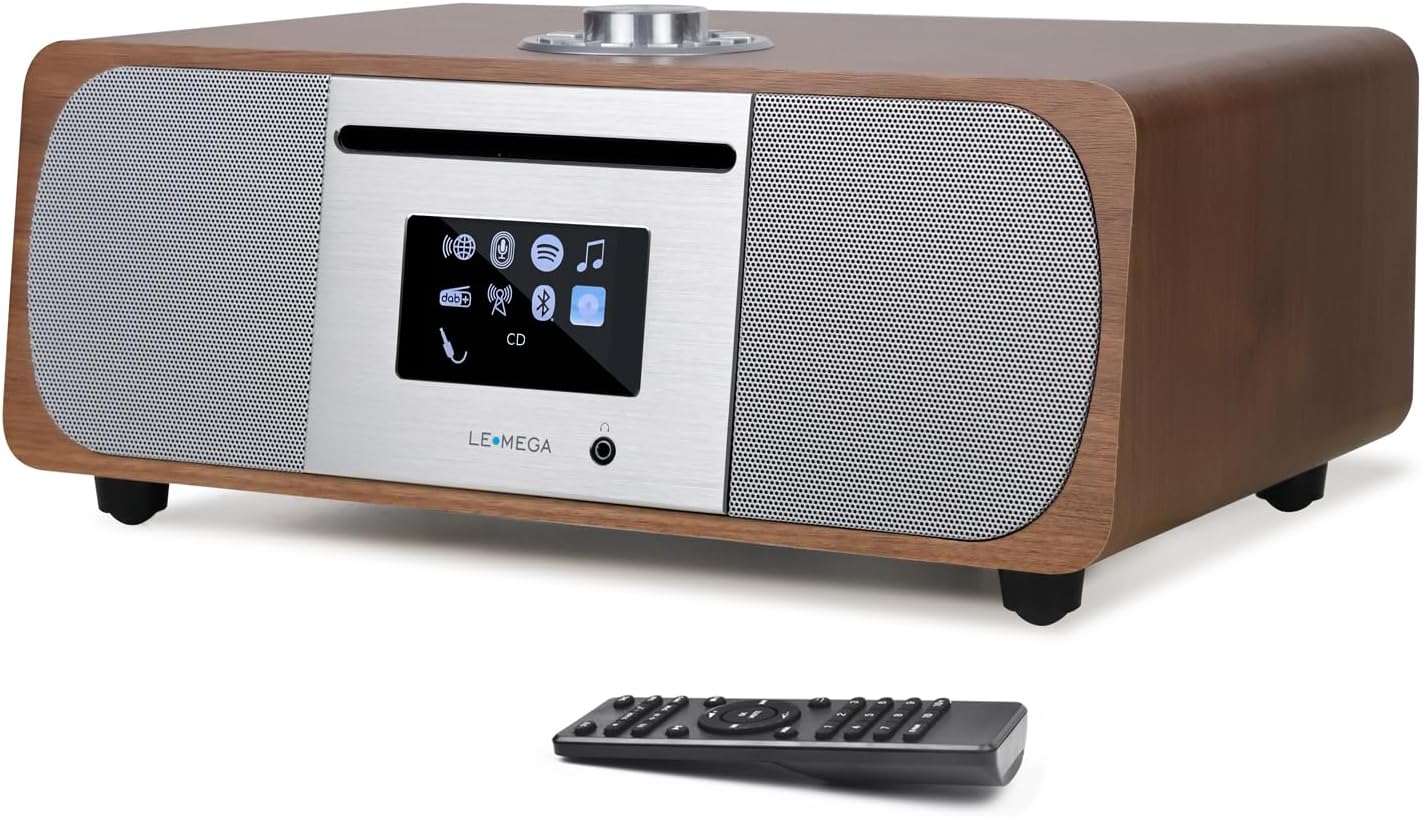 lemega-m5p-equipo-de-musica-reproductor-de-cd-radio-dab-por-internetdabfm-transmision-bluetoothspotify-connectauxusb-alarma-sleeptimermandos-a-distancia-nogal-oscuro-Locoriaroom