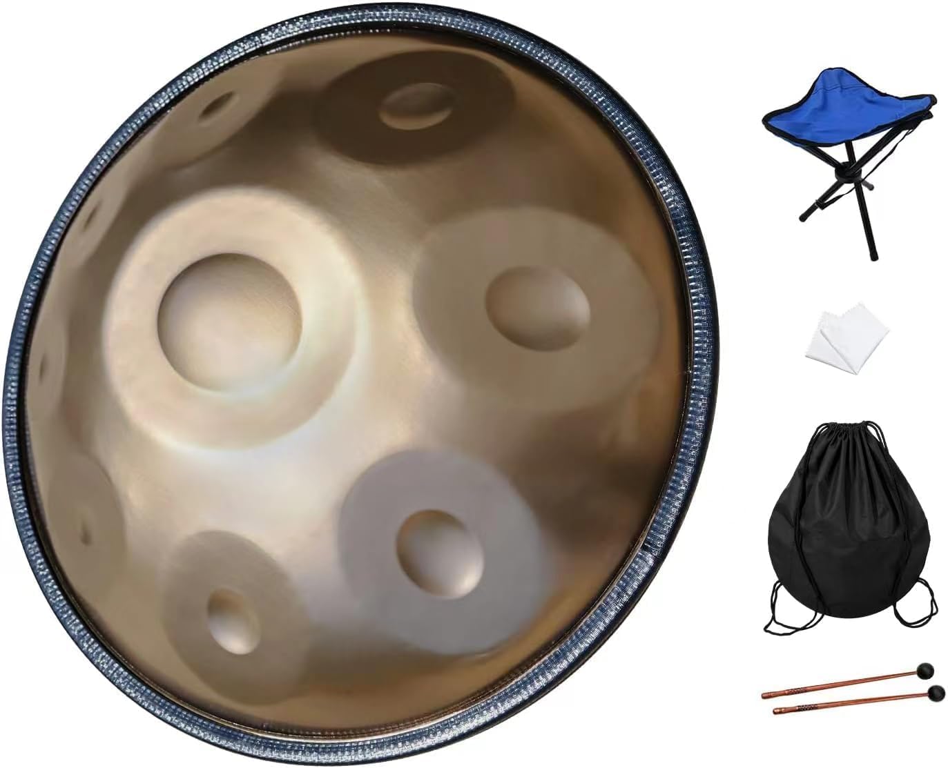handpan-18-pulgadas-9-tonos-g-menor-440-hz-incluye-soporte-bolsa-baquetas-duraderas-y-plumero-Locoriaroom