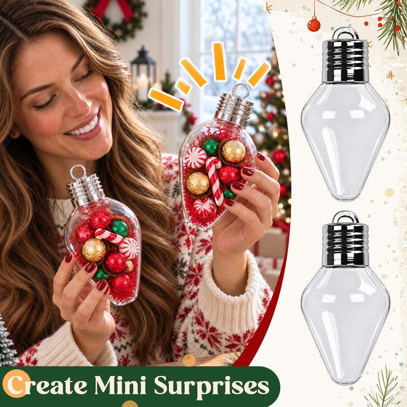 Christmas Light Bulb Treat Ornaments