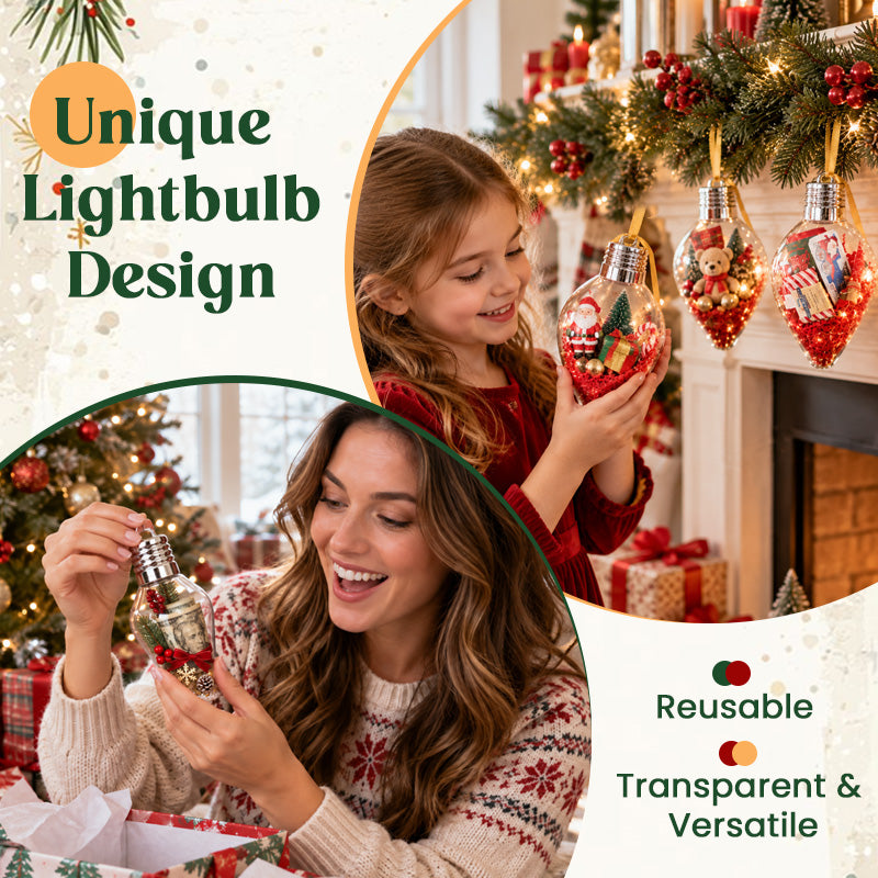 Christmas Light Bulb Treat Ornaments