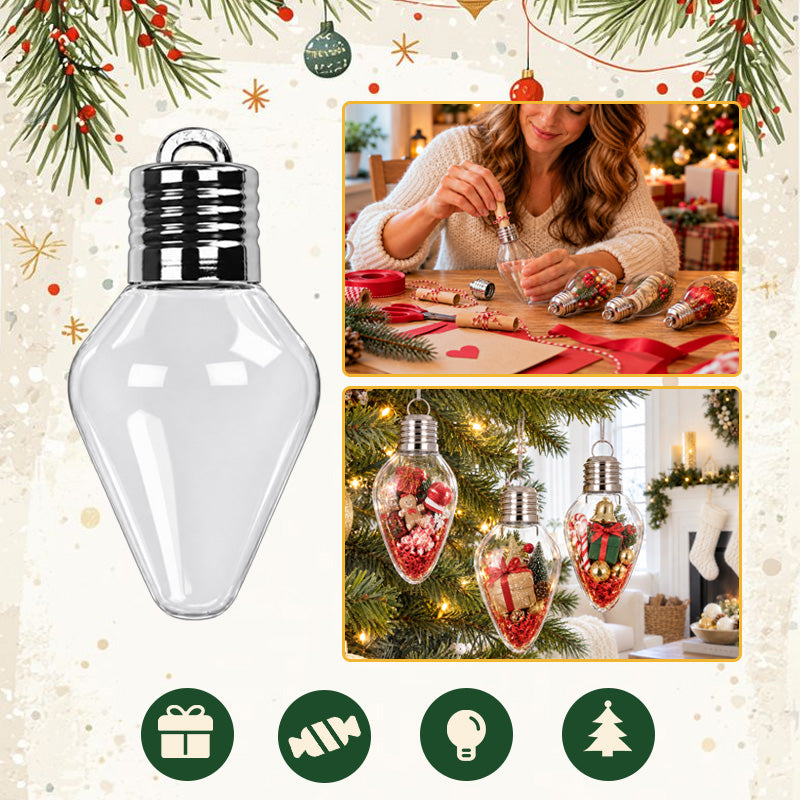 Christmas Light Bulb Treat Ornaments
