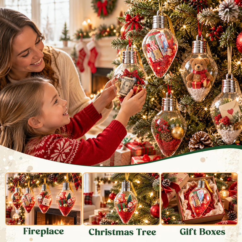 Christmas Light Bulb Treat Ornaments