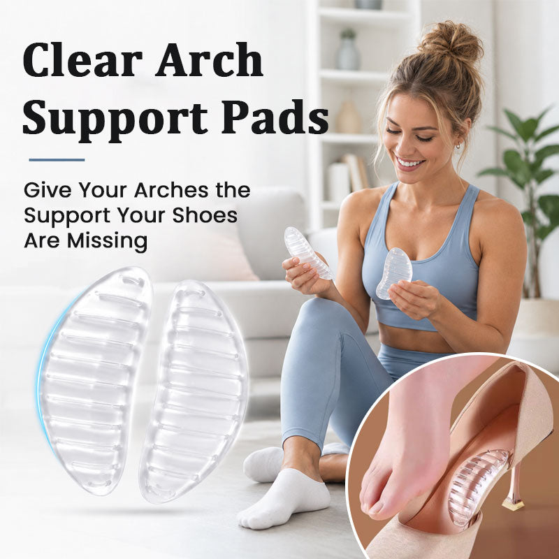 Clear Silicone Arch Support Pads | Gel Foot Arch Cushion Inserts
