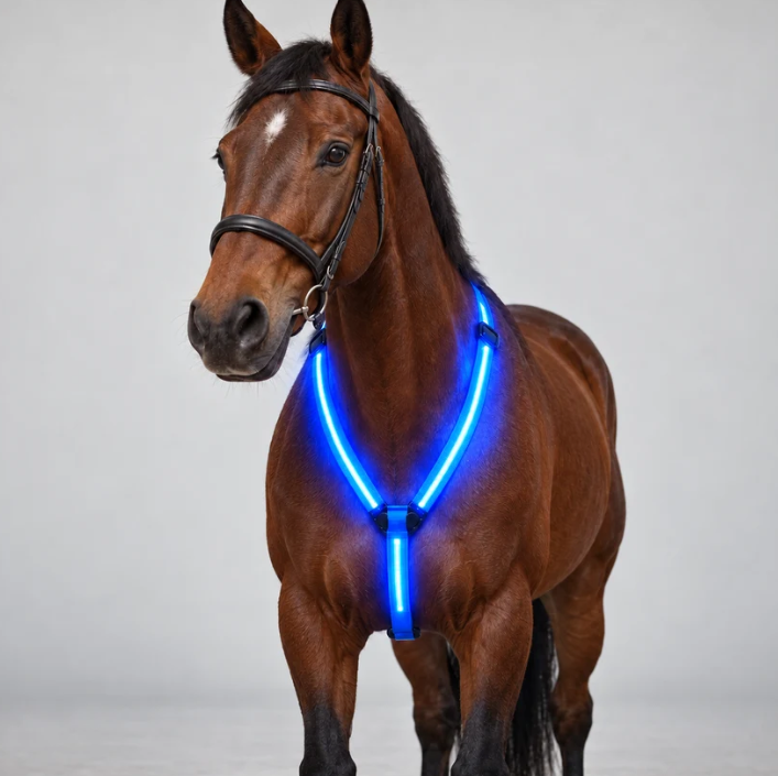 Light-Up Horse Riding Set – LED Visibility Lights for Horses
