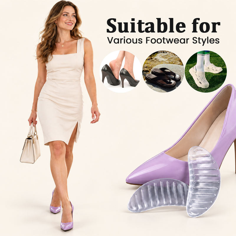 Clear Silicone Arch Support Pads | Gel Foot Arch Cushion Inserts