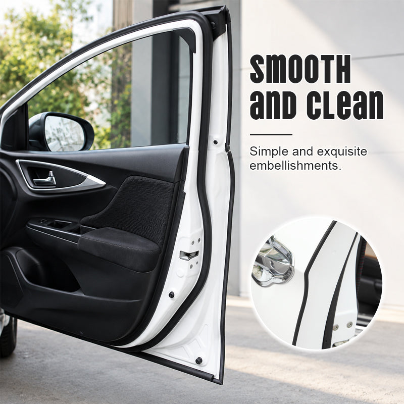 Clean car door trim effect