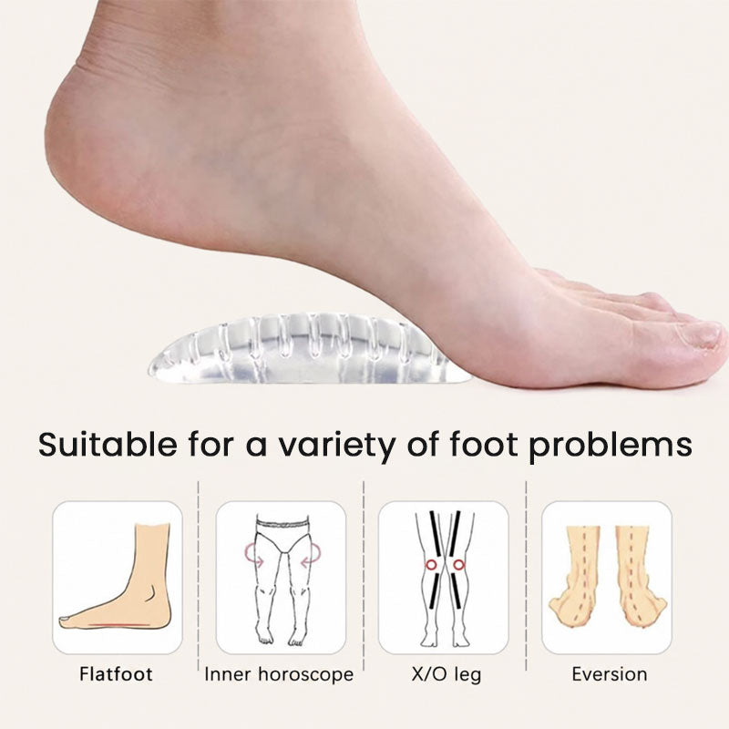 Clear Silicone Arch Support Pads | Gel Foot Arch Cushion Inserts