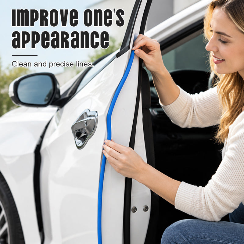 Multi color car door edge trim