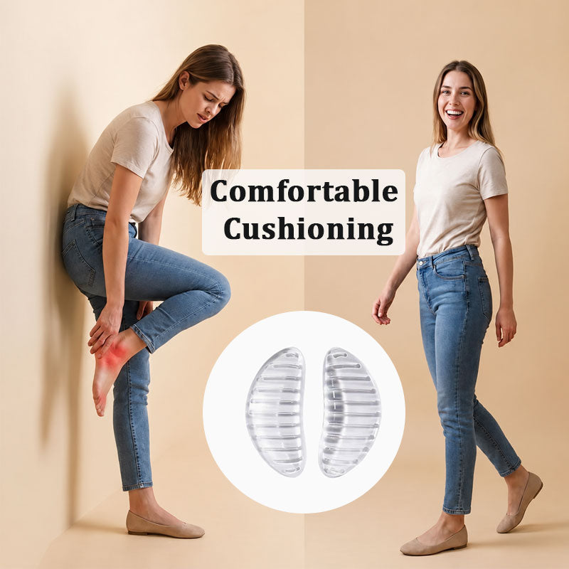 Clear Silicone Arch Support Pads | Gel Foot Arch Cushion Inserts