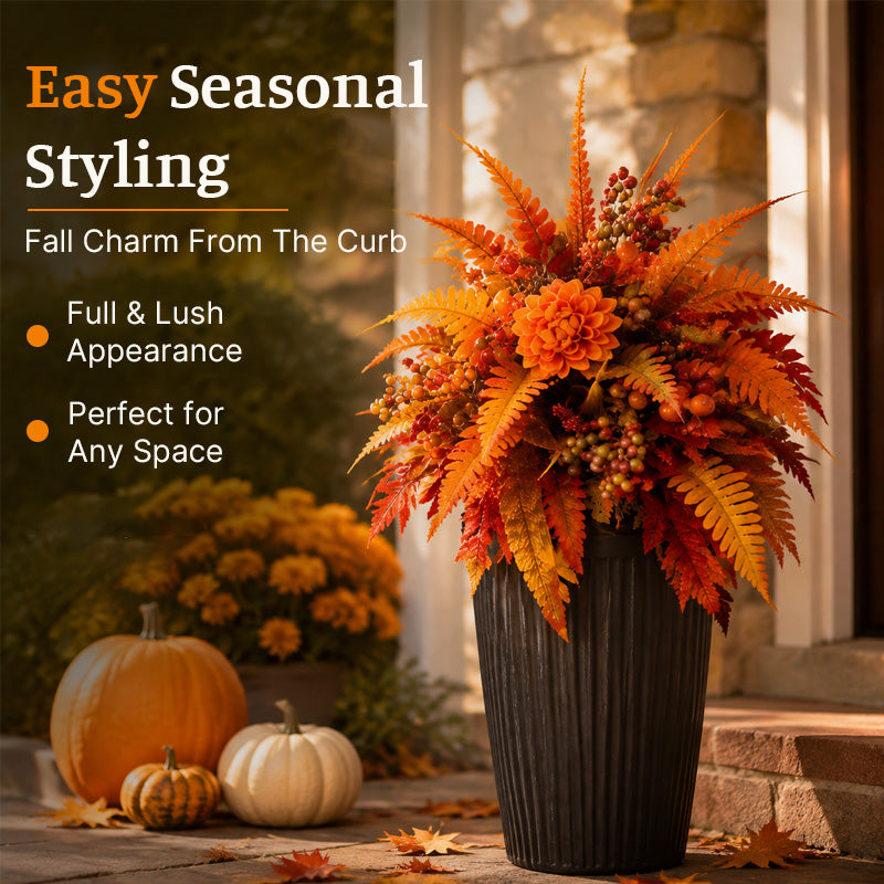 Autumn Harvest Floral Garden Stake 🍁 | Fall Yard & Outdoor Decor
