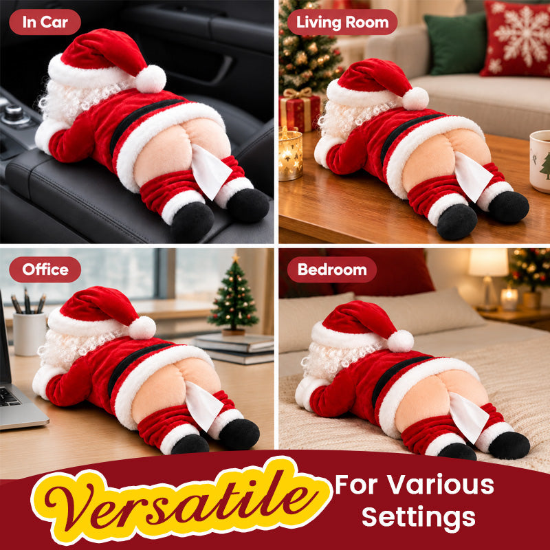 Funny Santa Butt Tissue Box – Novelty Christmas Decoration