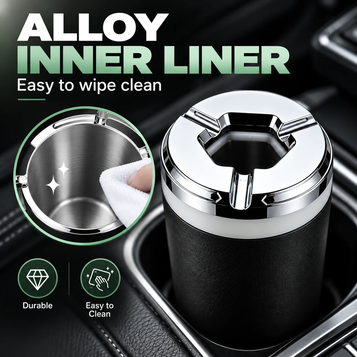 Heat-resistant alloy inner liner easy cleaning design