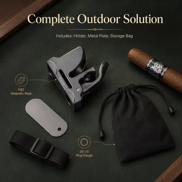 Universal Magnetic Golf Cart Cigar Clip 🚬 | Secure Holder for Golf Course