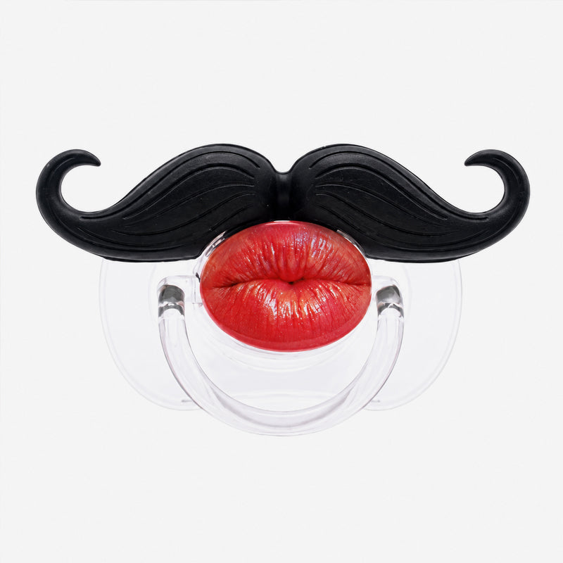 Funny Mustache Baby Pacifier – Novelty Red Lips Design