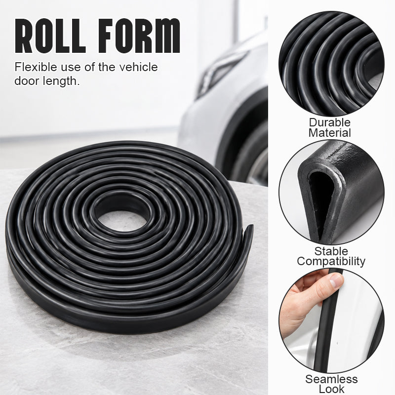 U-channel rubber trim closeup