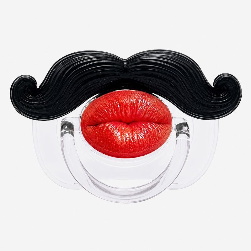 Funny Mustache Baby Pacifier – Novelty Red Lips Design