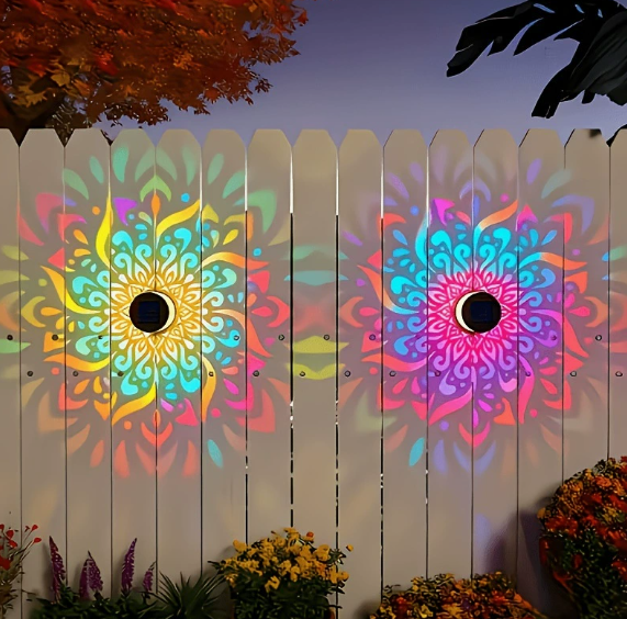 🌞✨✨ Solar Mandala Projection Wall Light