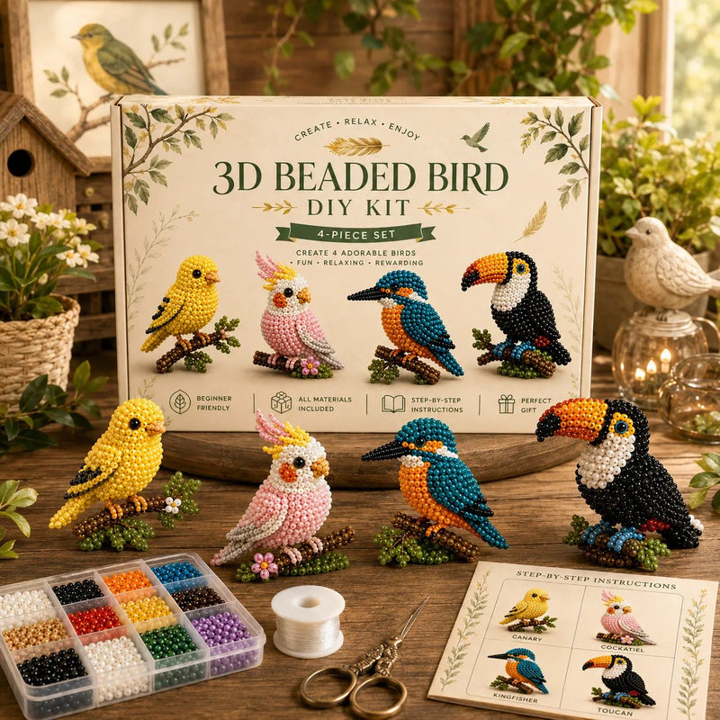 🧵✨ Creative Beaded Mini World 3D DIY Kit Collection