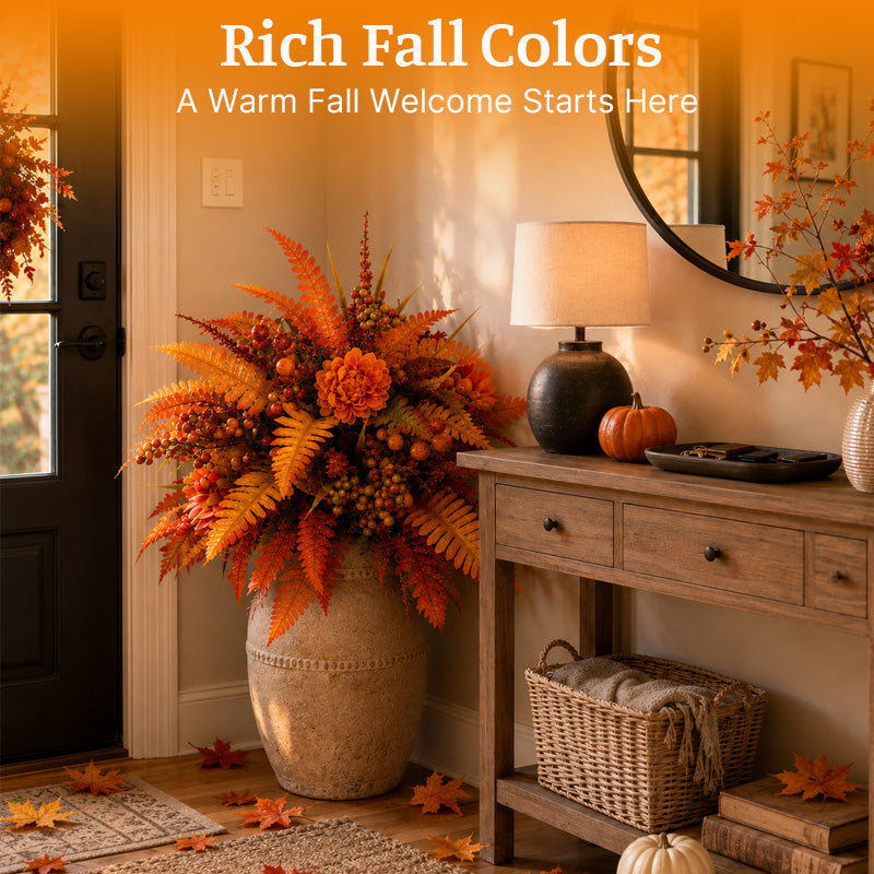 Autumn Harvest Floral Garden Stake 🍁 | Fall Yard & Outdoor Decor