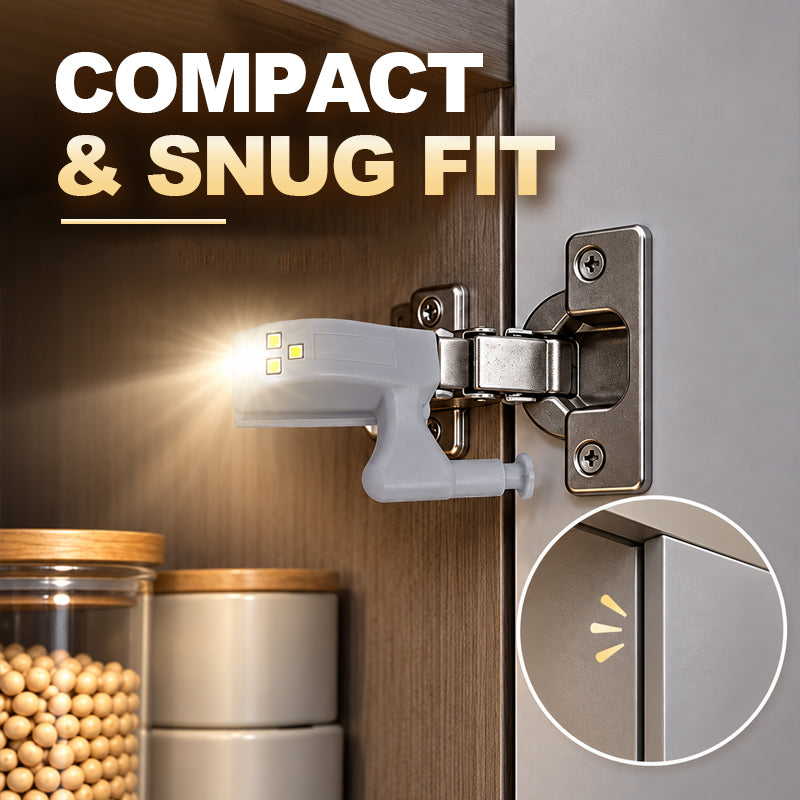 Cabinet Hinge LED Lights, Automatic Sensor Cupboard Hinge Lights for Kitchen Cabinets