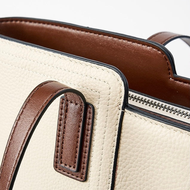 Women’s Genuine Leather Large Capacity Tote Shoulder Bag – Commuter Everyday Purse