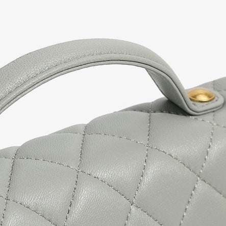 Women’s Genuine Leather Quilted Chain Shoulder Crossbody Bag