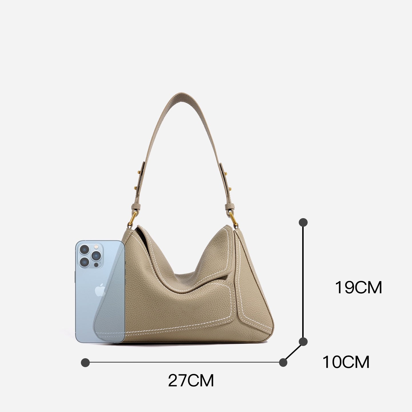 Women’s Genuine Leather Geometric Shoulder Crossbody Bag