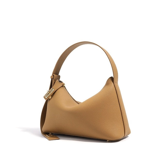 Women's Togo Leather Premium Crossbody Shoulder Dumpling Bag