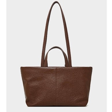 Women's Genuine Leather Vintage Soft Large-Capacity Crossbody Tote Bag
