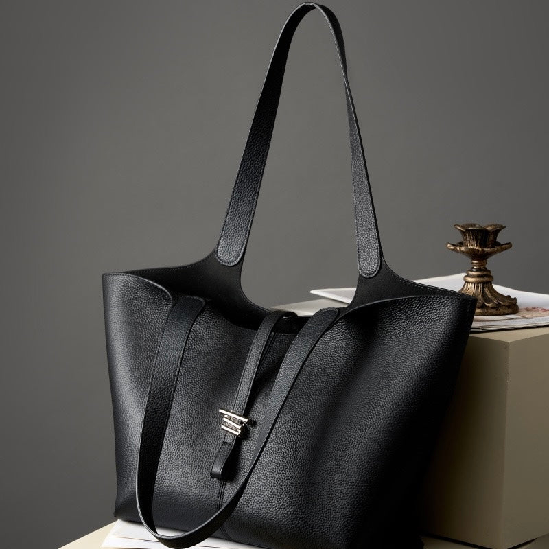 Women’s Genuine Leather Large Capacity Commuter Tote Bag