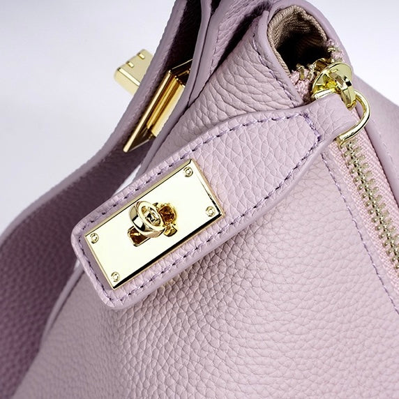 Women's Togo Leather Premium Crossbody Shoulder Dumpling Bag