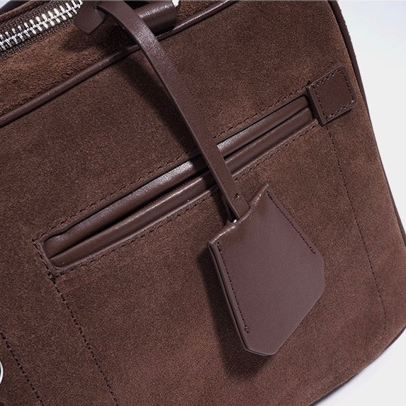 Women’s Matte Leather Pillow Shoulder Bag – Vintage Tote for Daily Commute