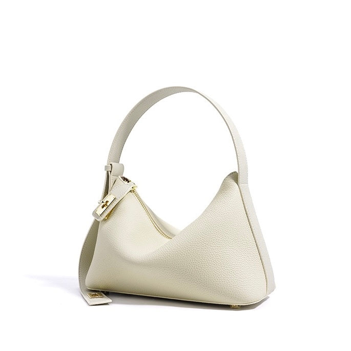 Women's Togo Leather Premium Crossbody Shoulder Dumpling Bag
