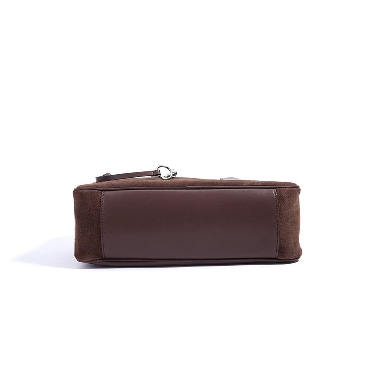 Women’s Matte Leather Pillow Shoulder Bag – Vintage Tote for Daily Commute