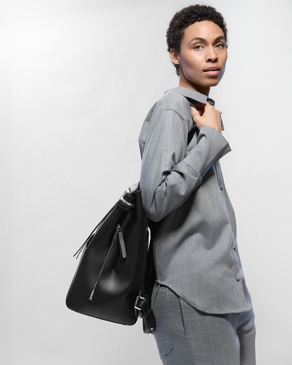 Harper Backpack Leather Full