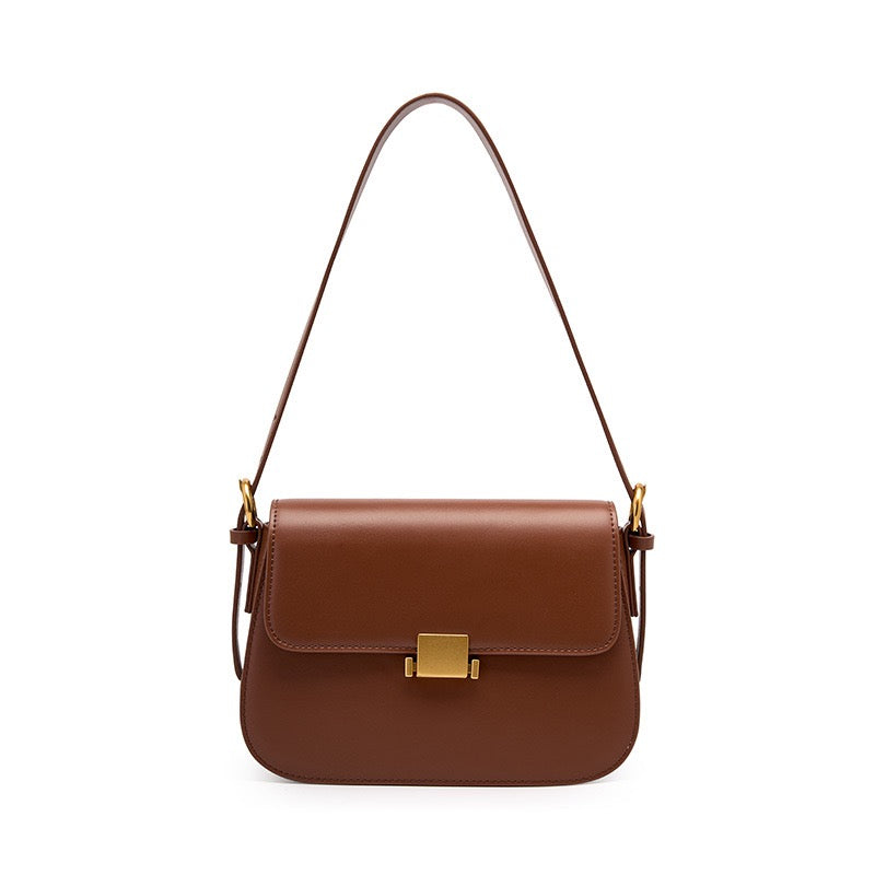 Luxury Minimalist Women's Genuine Leather Shoulder Crossbody Bag