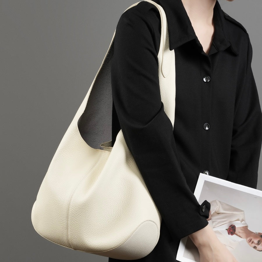 Korean Style Autumn Genuine Leather Tote Bag