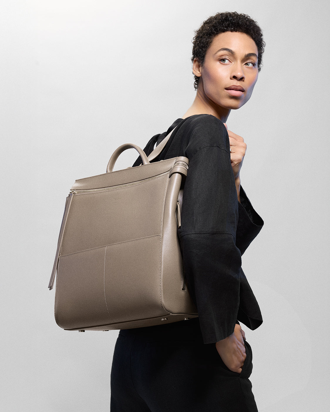 Harper Backpack Leather Full
